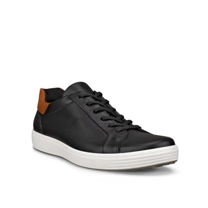 Ecco Soft 7 Black Cognac סניקרס גברים אקו