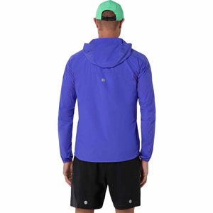 Asics Road Packable Jacket Men Cobalt Burst Illuminate Green ג'קט גברים לריצה