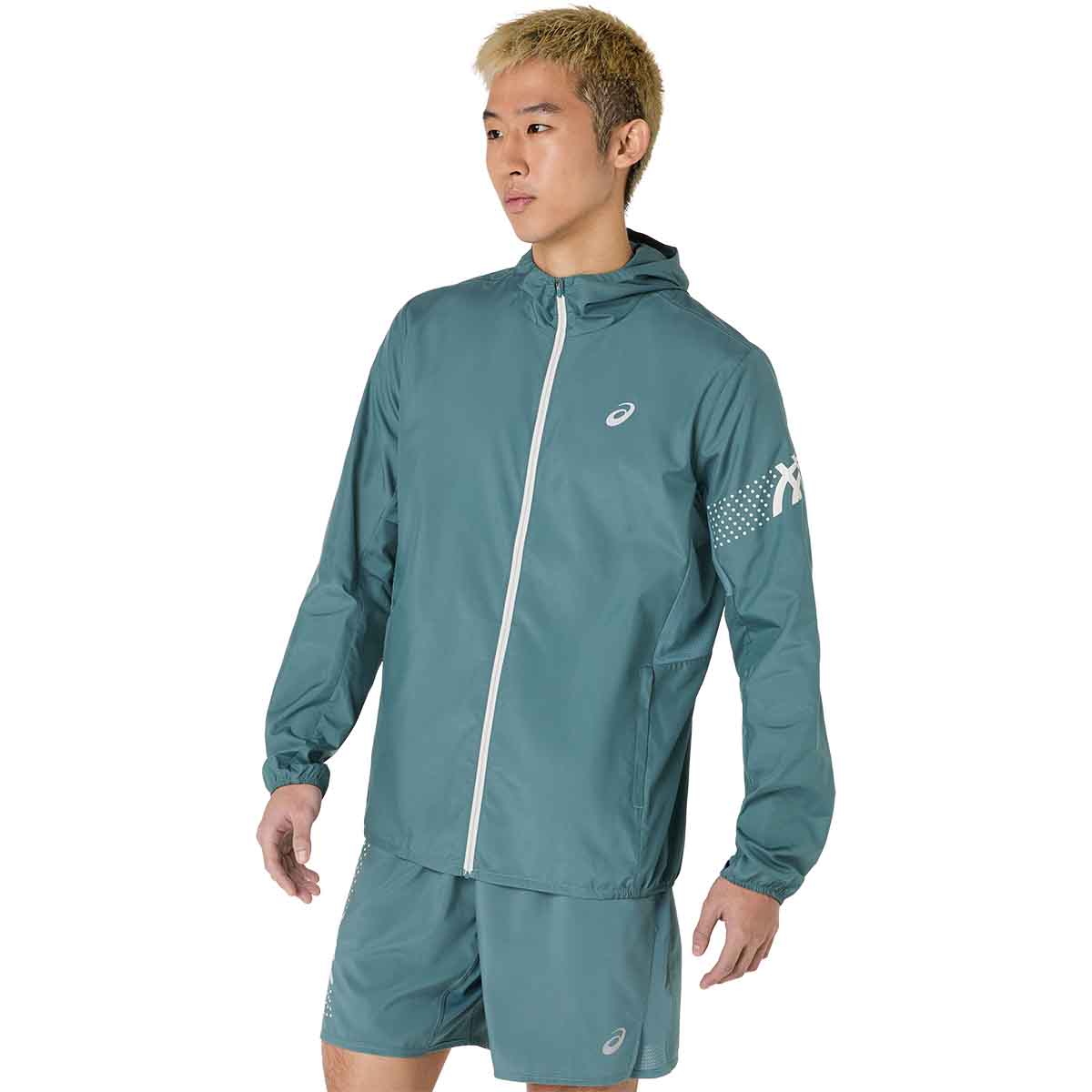 Asics Icon Jacket Men Foggy Teal ג'קט ריצה לגברים