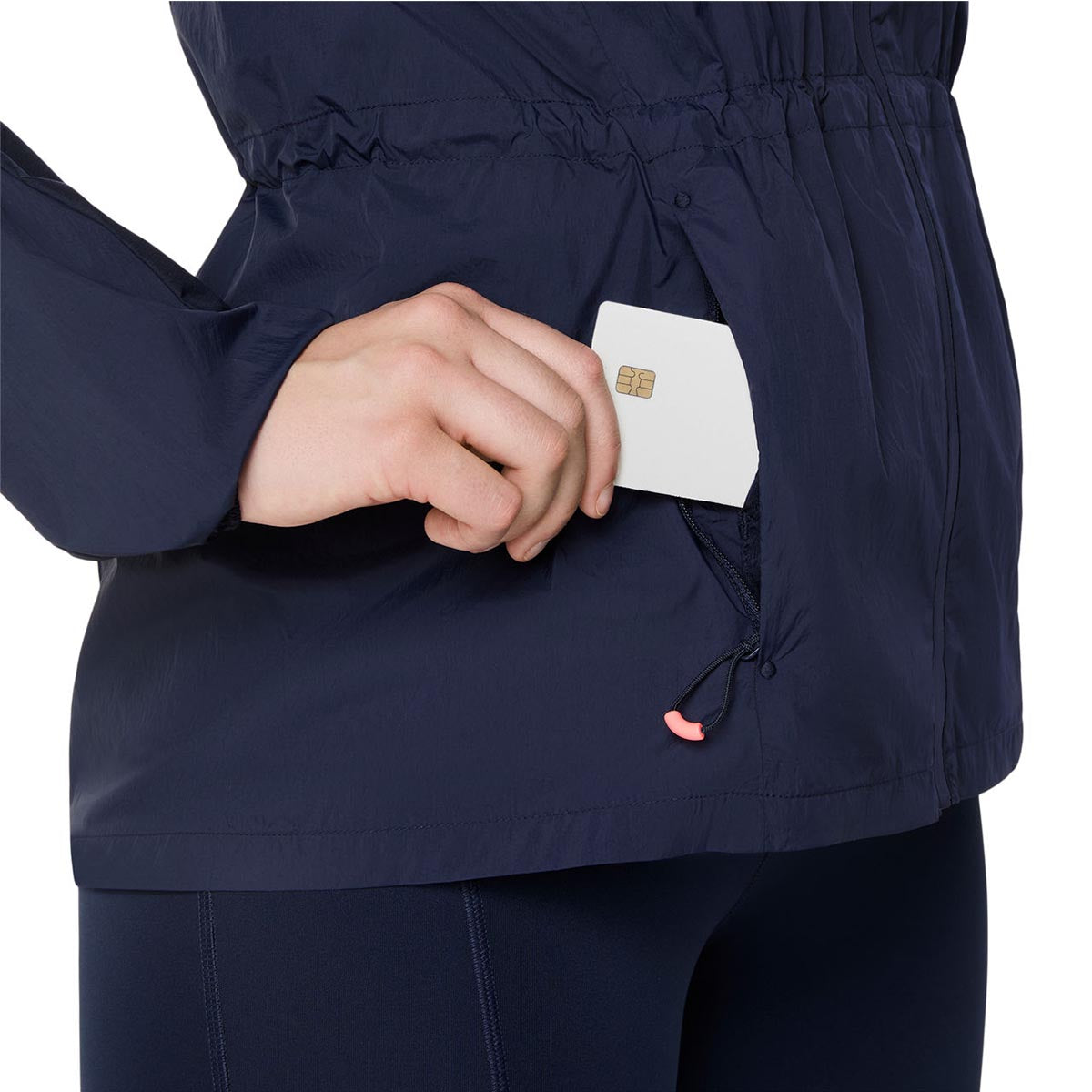 Asics Road Packable Jacket Women Midnight ג'קט ריצה מתקפל לנשים