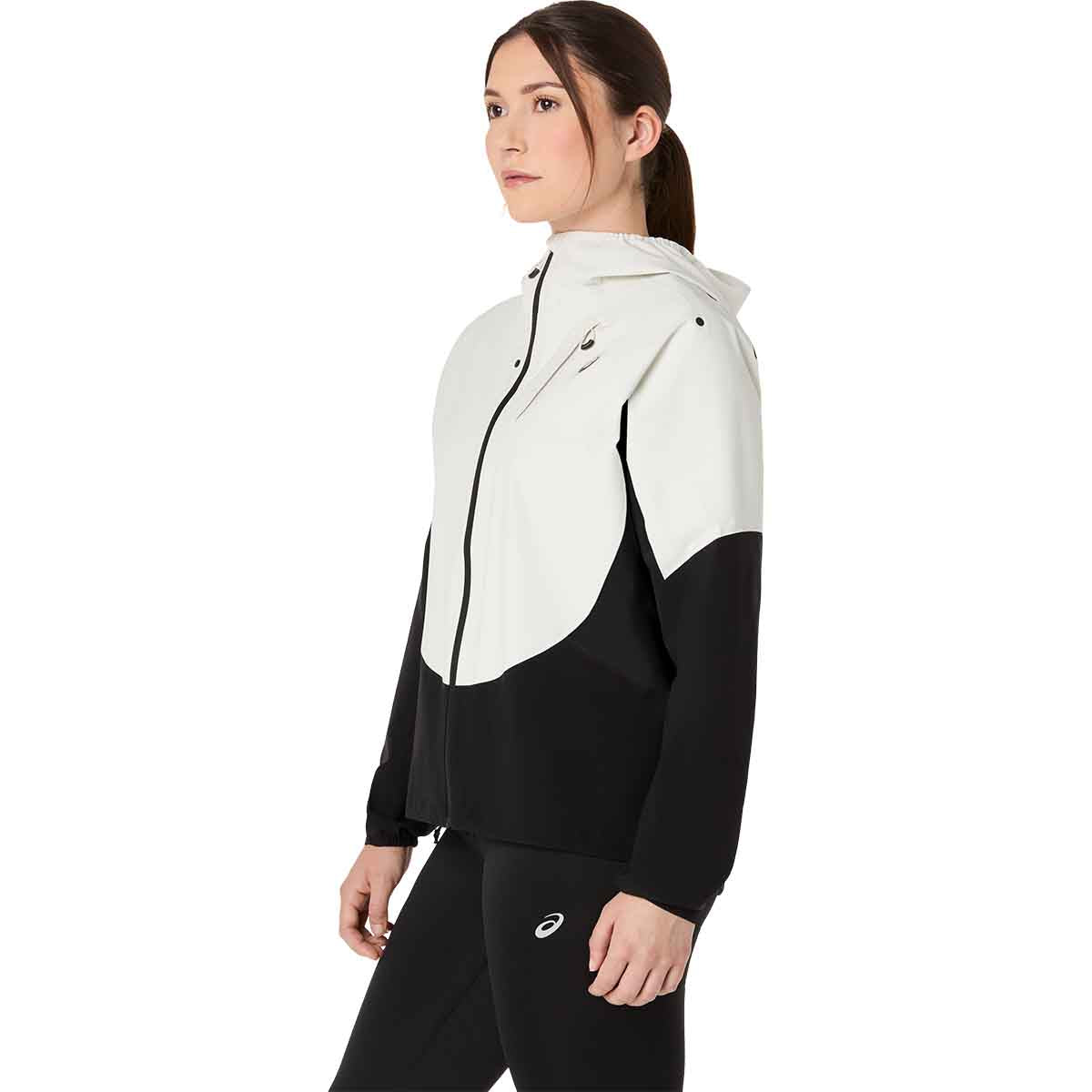 Asics Metarun Legend Jacket Women Black Cream ג'קט ריצה לנשים