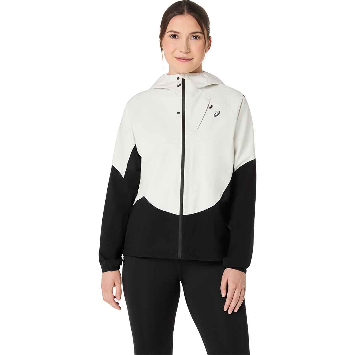 Asics Metarun Legend Jacket Women Black Cream ג'קט ריצה לנשים