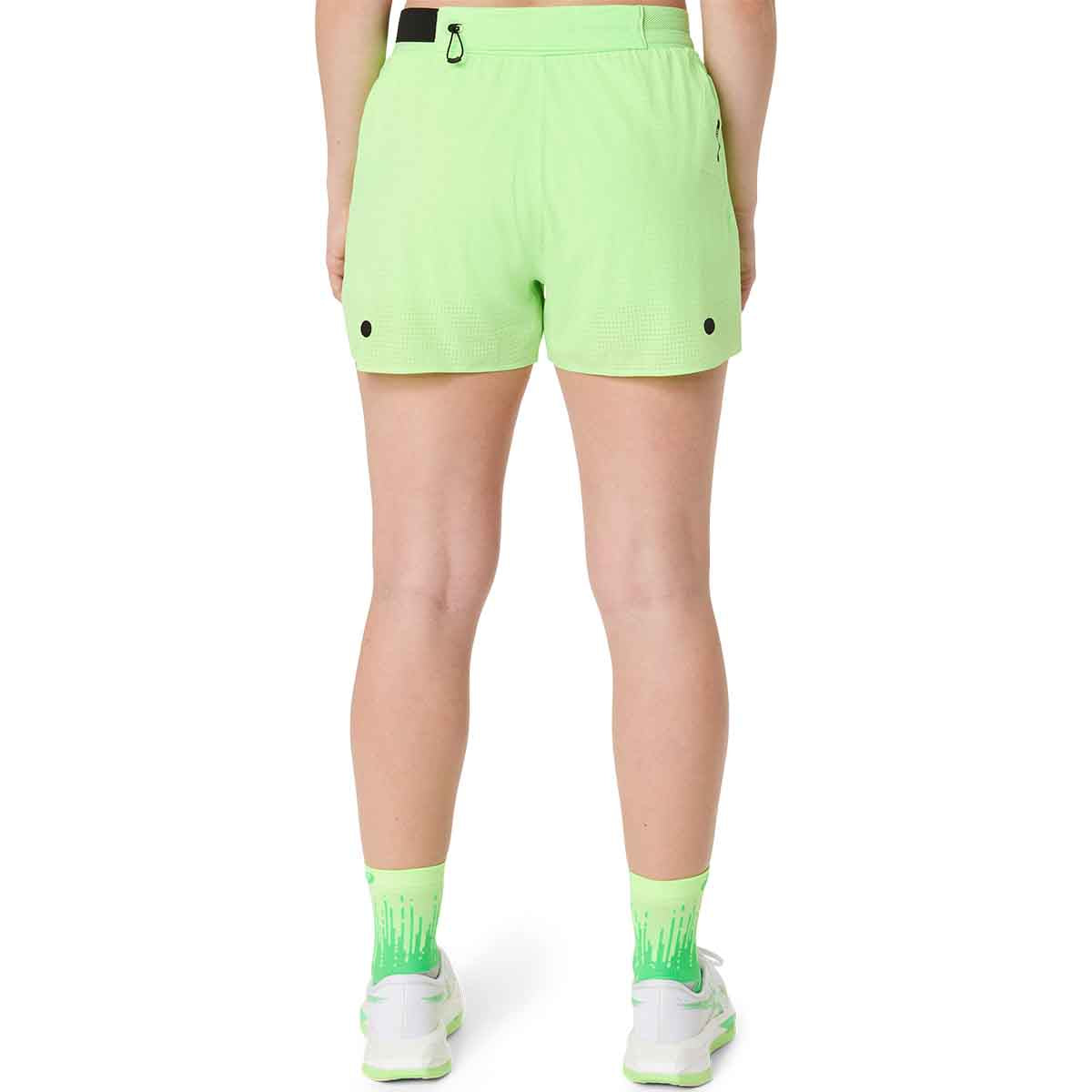 Asics Metarun Split Shorts Women Illuminate Green מכנסי ריצה לנשים