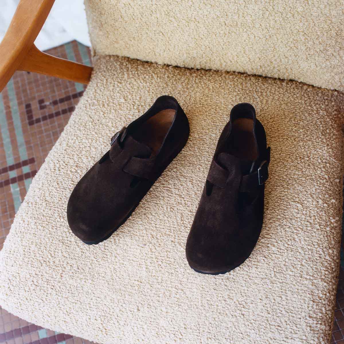 Birkenstock London Mocca סנדלי בירקנשטוק לנשים לונדון חום