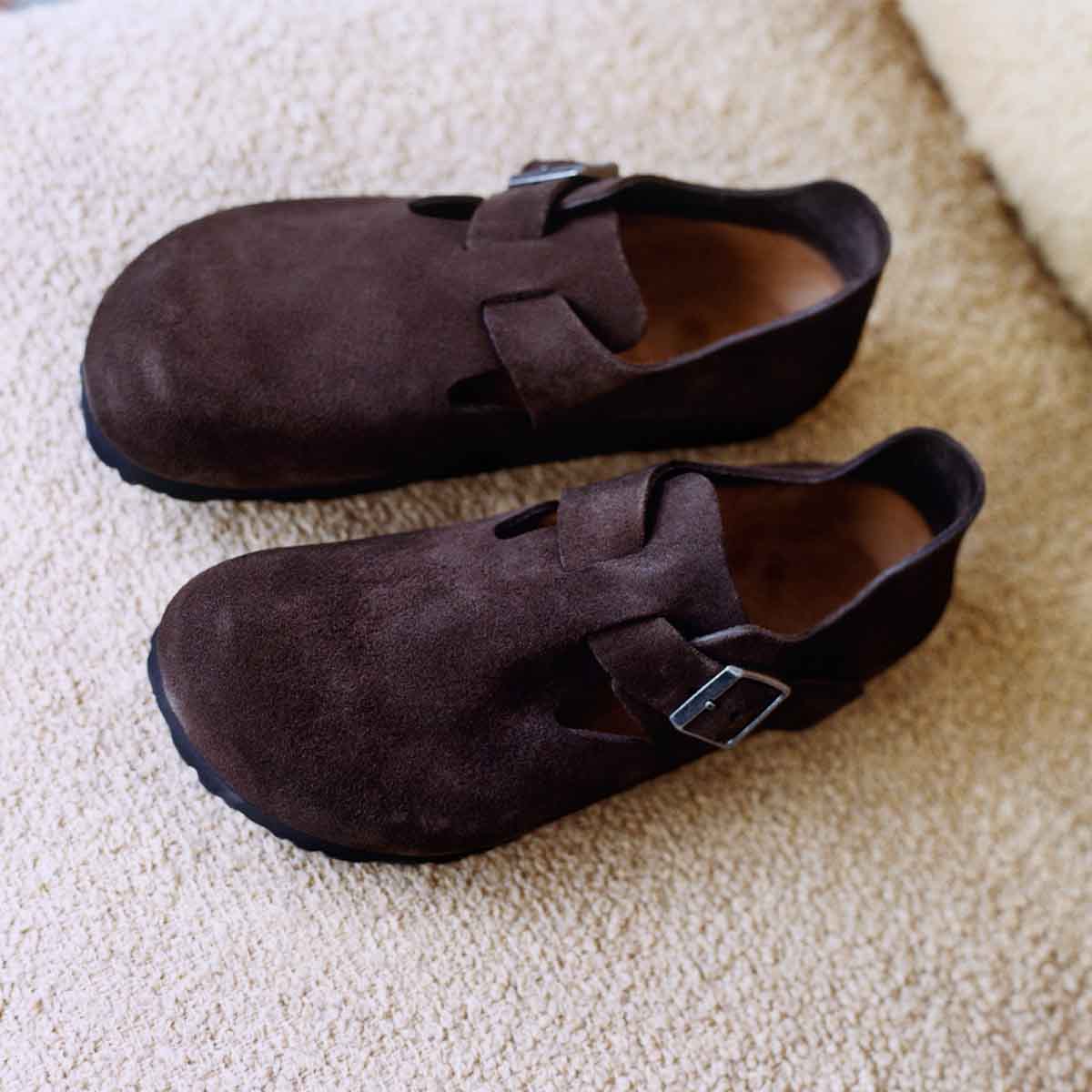 Birkenstock London Mocca סנדלי בירקנשטוק לנשים לונדון חום