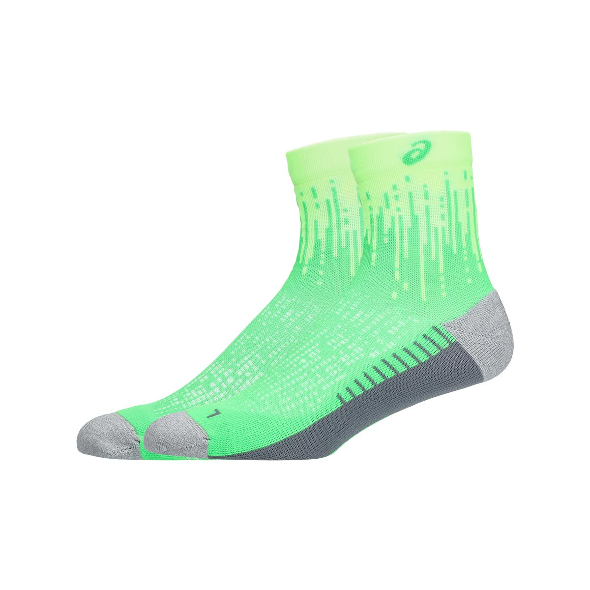 Asics Performance Run Sock Quarter Illuminate Green Unisex גרבי ריצה אסיקס