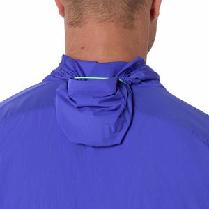 Asics Road Packable Jacket Men Cobalt Burst Illuminate Green ג'קט גברים לריצה