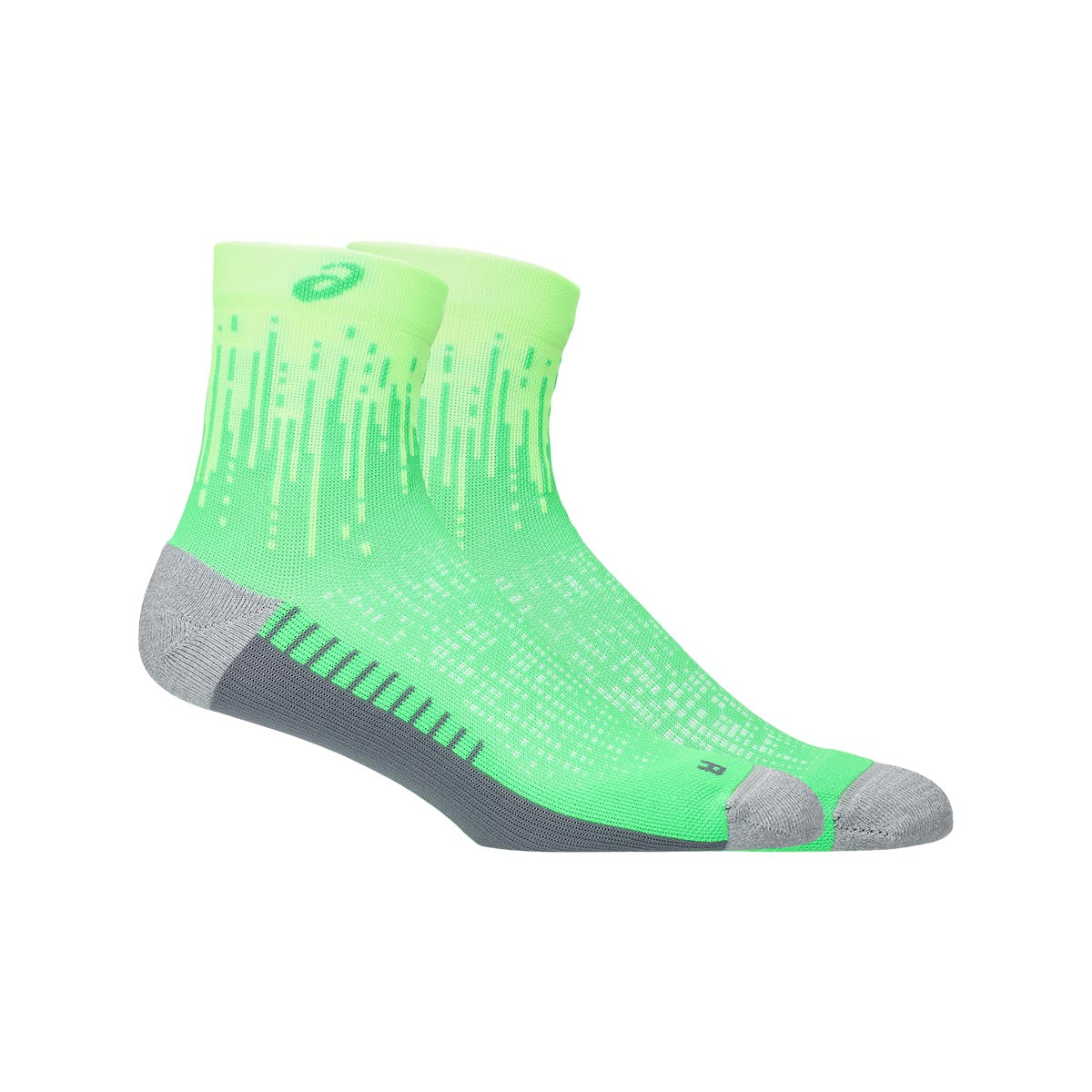 Asics Performance Run Sock Quarter Illuminate Green Unisex גרבי ריצה אסיקס