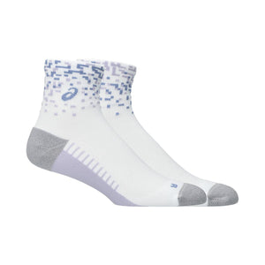 Asics Performance Brilliant White Lilac Run Sock Quarter Unisex גרבי אסיקס