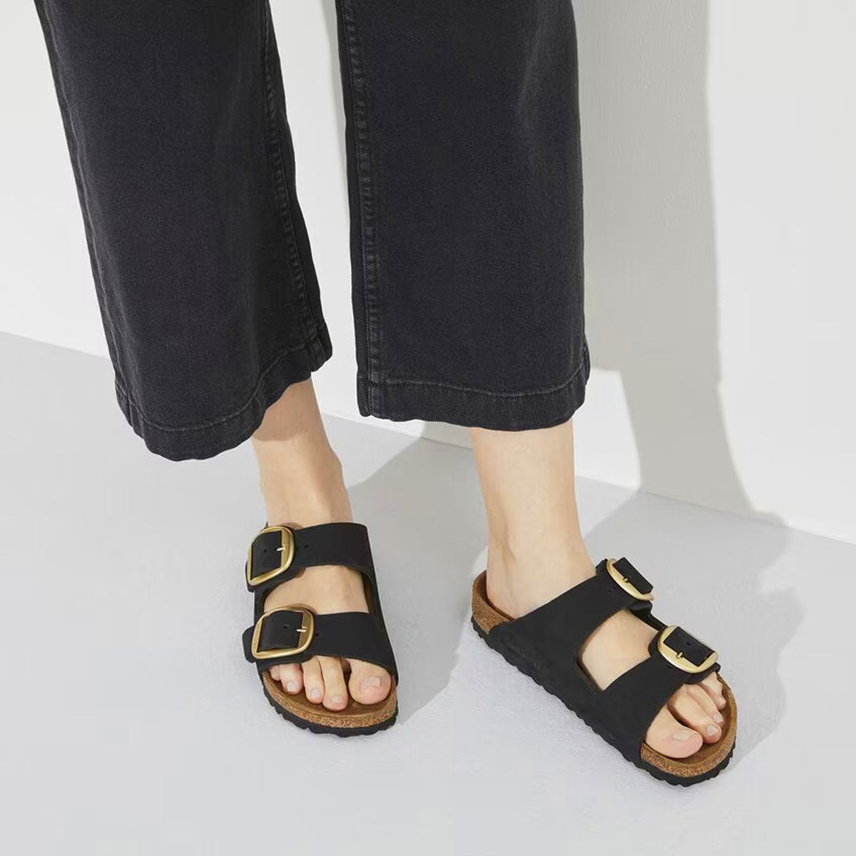 Birkenstock Arizona Big Buckle Black כפכפי בירקשנטוק אריזונה לנשים