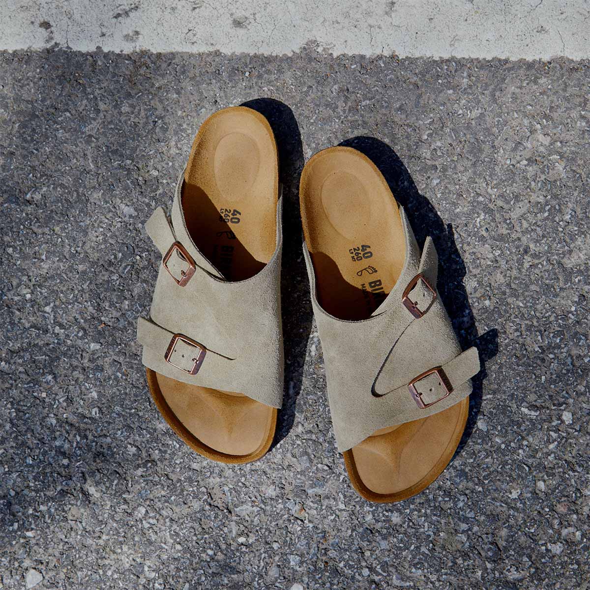 Birkenstock Zurich Taupe Suede כפכפי בירקנשטוק ציריך לנשים