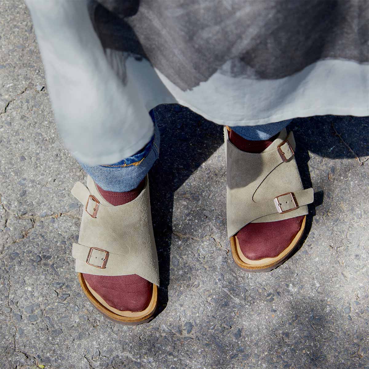 Birkenstock Zurich Taupe Suede כפכפי בירקנשטוק ציריך לנשים