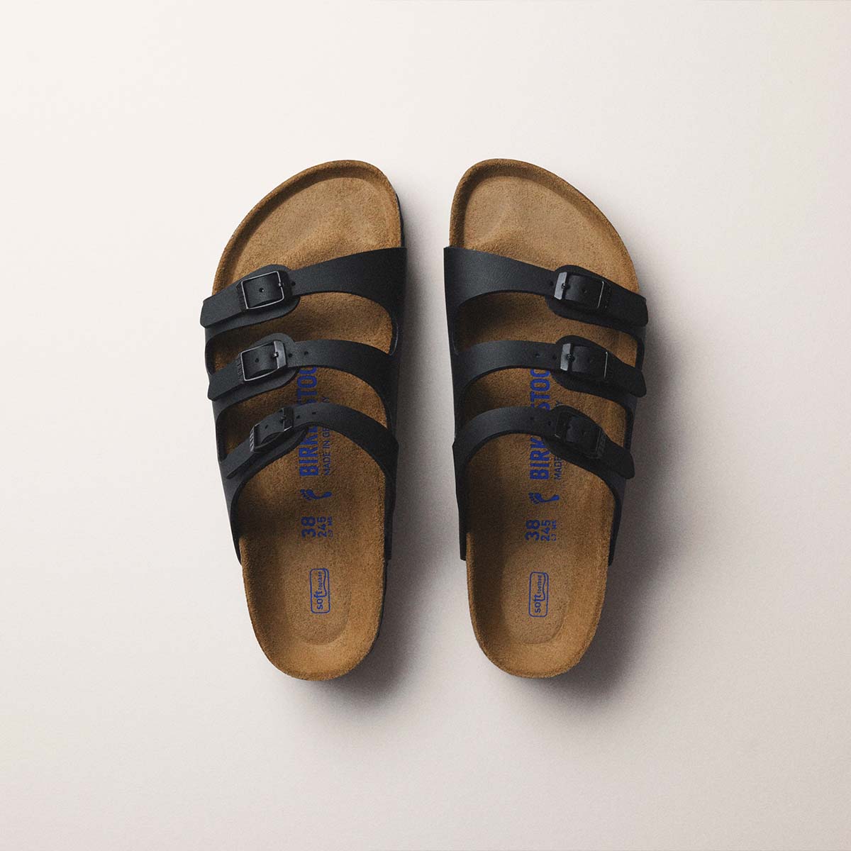 Birkenstock Florida Black כפכפי בירקנשטוק פלוריה לנשים