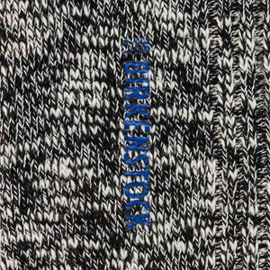 Birkenstock Cotton Slub M Black Gray גרבי בירקנשטוק