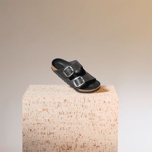 בירקנשטוק כפכפי נשים אריזונה אבזם שחור Birkenstock Arizona Black Big Buckel