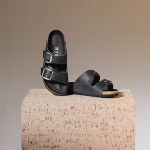 בירקנשטוק כפכפי נשים אריזונה אבזם שחור Birkenstock Arizona Black Big Buckel