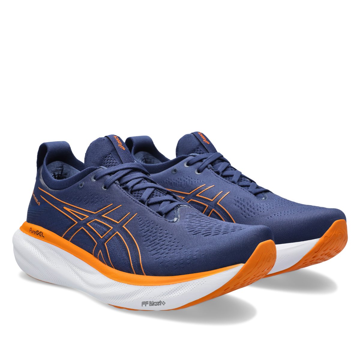 Asics Gel Nimbus 25 Men Deep Ocean Bright Orange נעלי אסיקס ג'ל נימבוס 25 לגברים