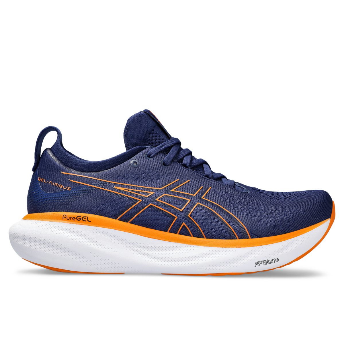 Asics Gel Nimbus 25 Men Deep Ocean Bright Orange נעלי אסיקס ג'ל נימבוס 25 לגברים