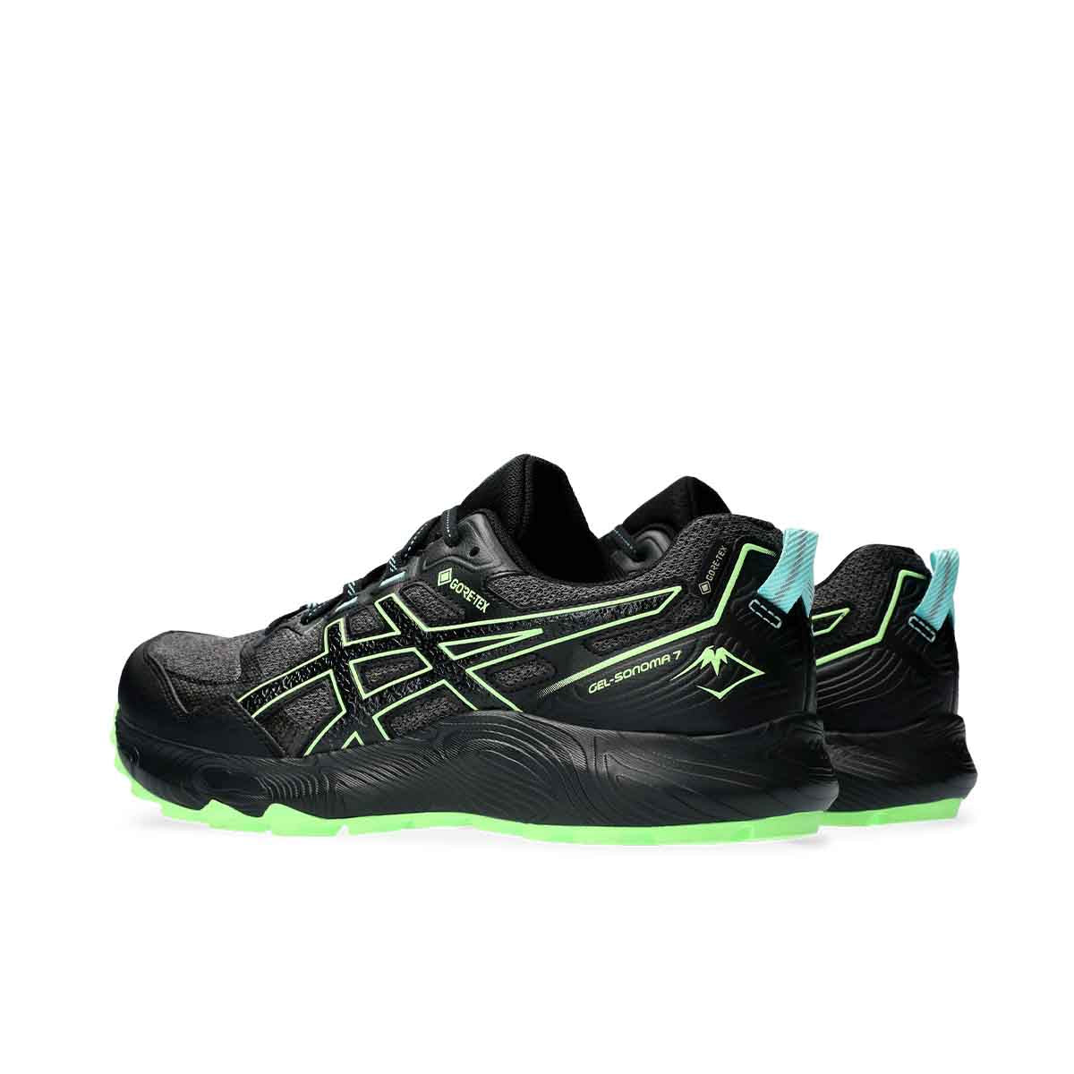 Asics Gel Sonoma 7 GTX Men Black Illuminate Green נעלי ריצה ג'ל סונומה 7 לגברים