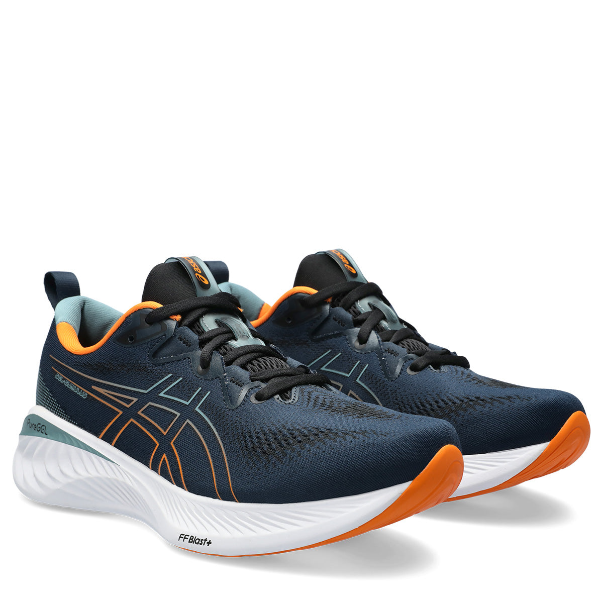 Asics Gel Cumulus 25 Men Blue Bright Orange נעלי אסיקס קומולוס לגברים