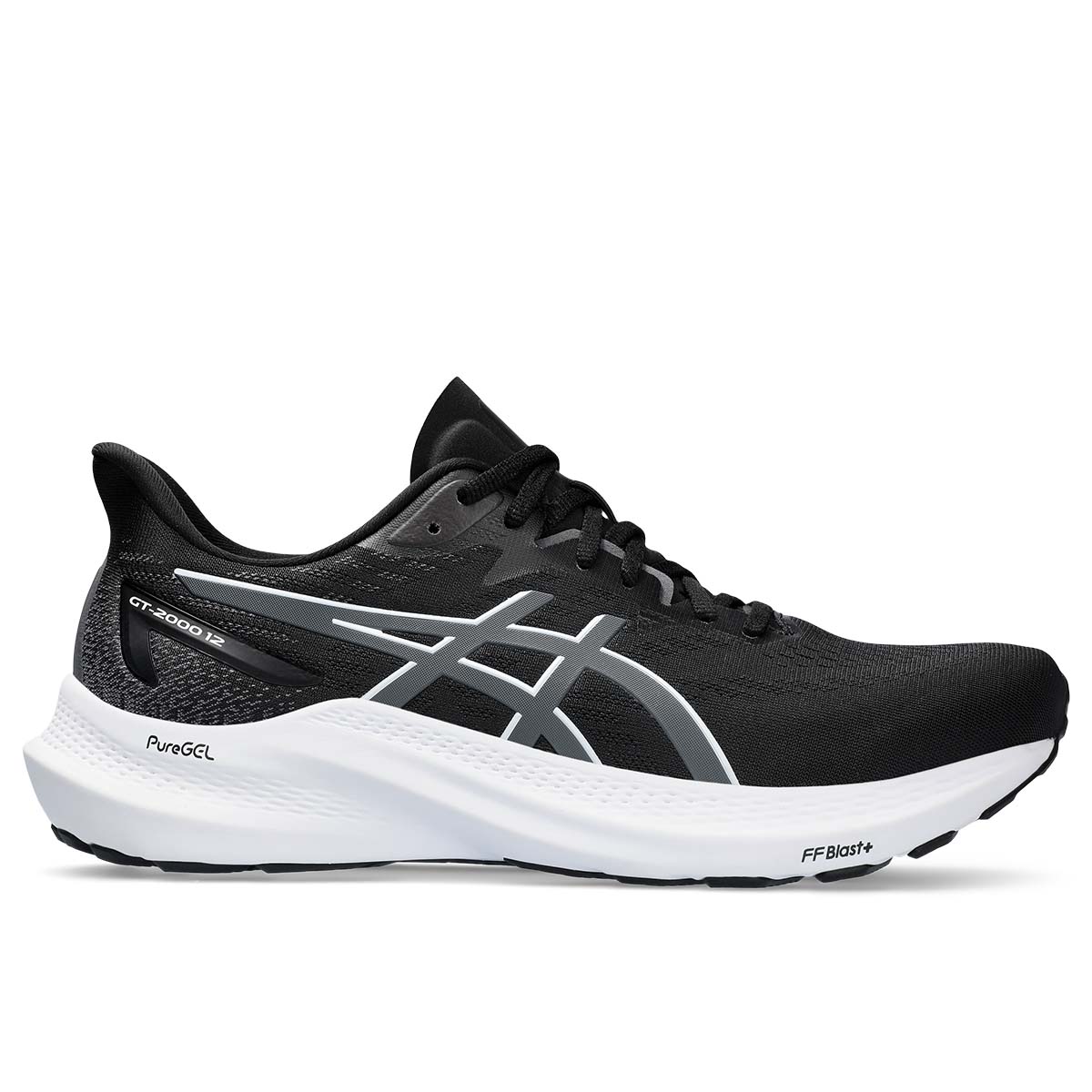Asics GT 2000 12 2E Men Black Carrier Grey נעלי אסיקס לגברים רחבות