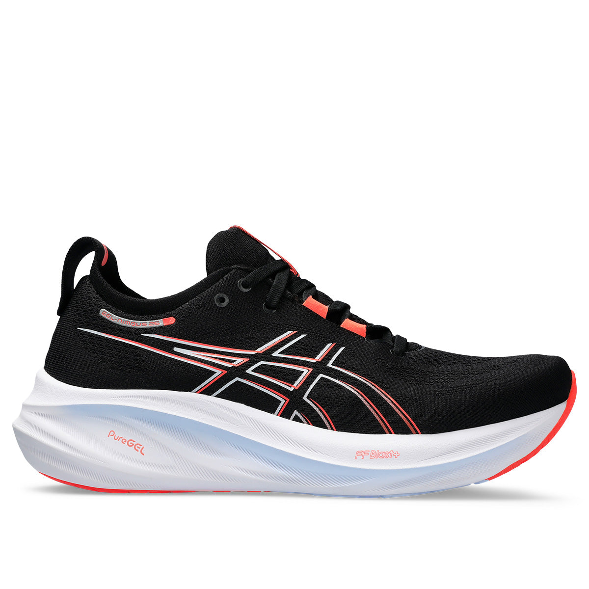Asics Gel Nimbus 26 Men Black True Red ג'ל נימבוס 26 לגברים