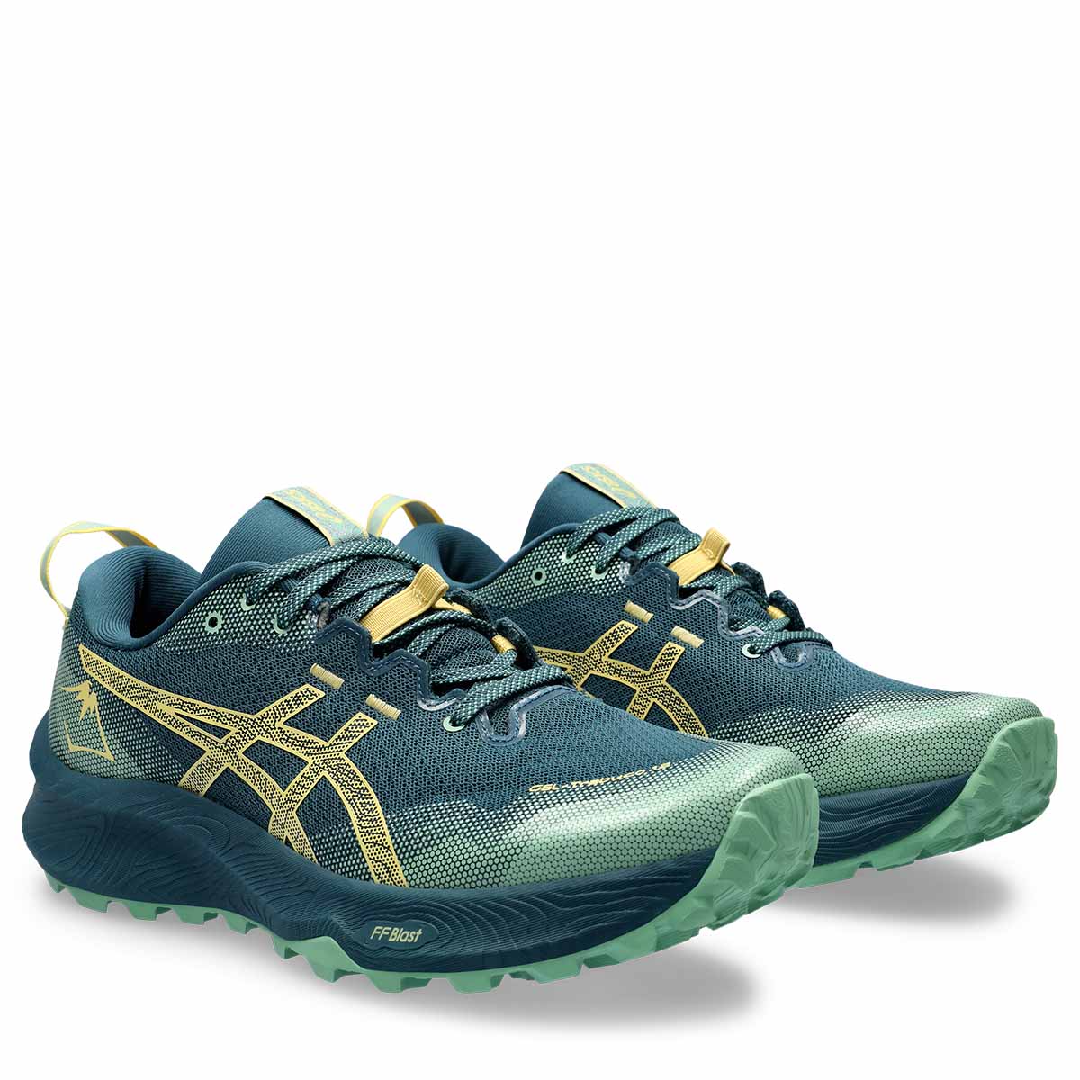 Asics Gel Trabuco 12 Men Blue Yellow ג'ל טרבוקו 12 לגברים