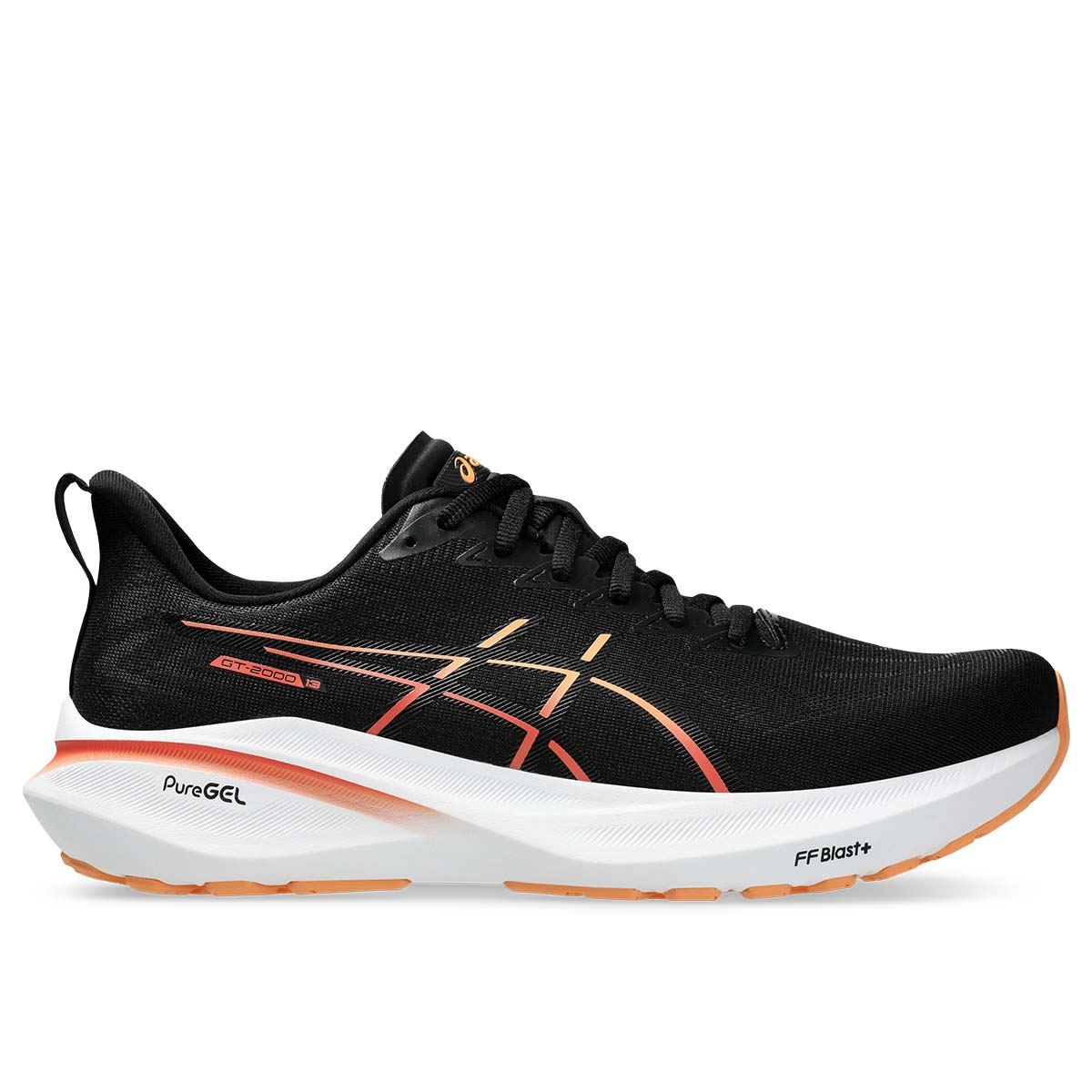 Asics GT 2000 13 Men Black Faded Orange נעלי ריצה אסיקס לגברים