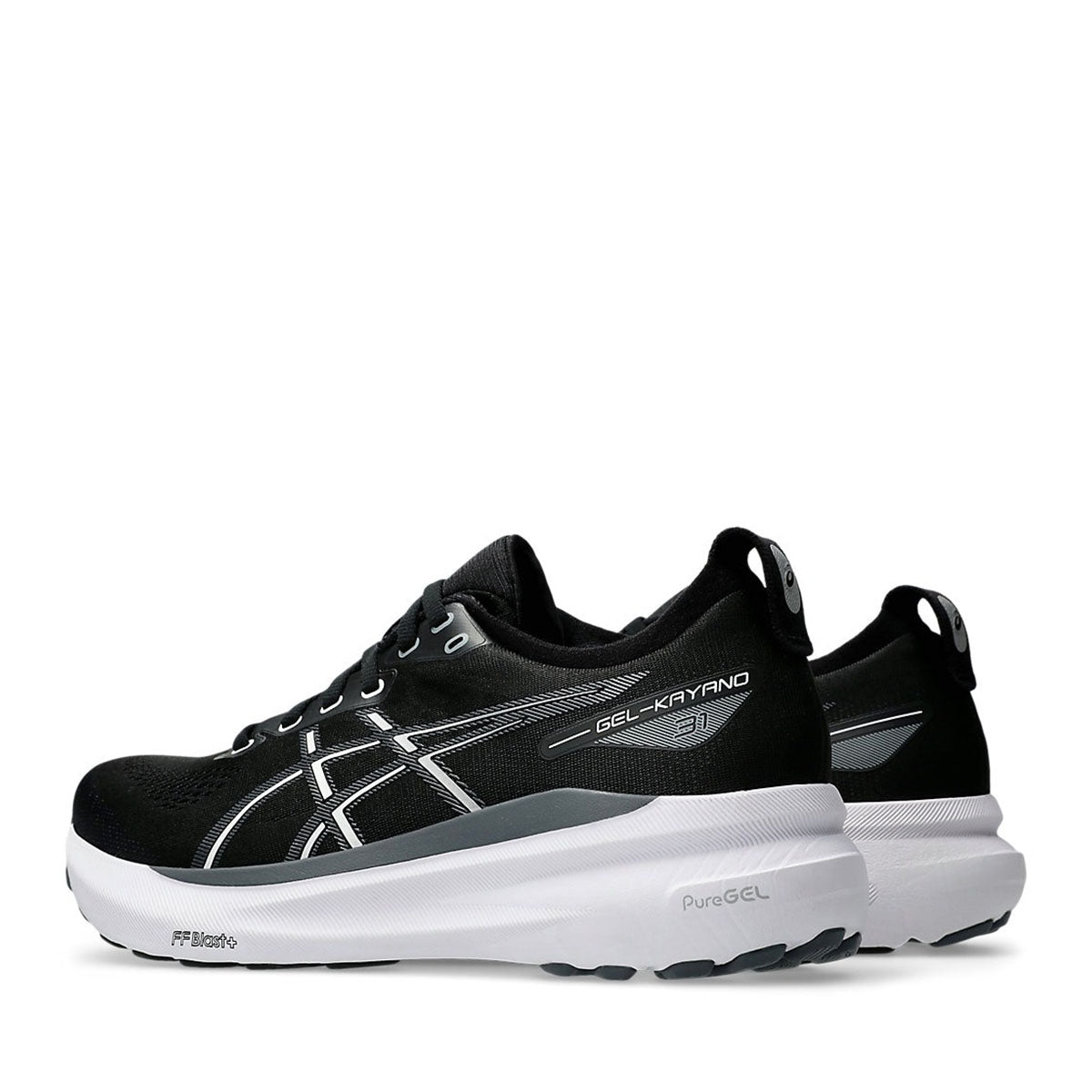Asics Gel Kayano 31 (4E) Men Black white אסיקס קיאנו 31 רחבות במיוחד לגברים
