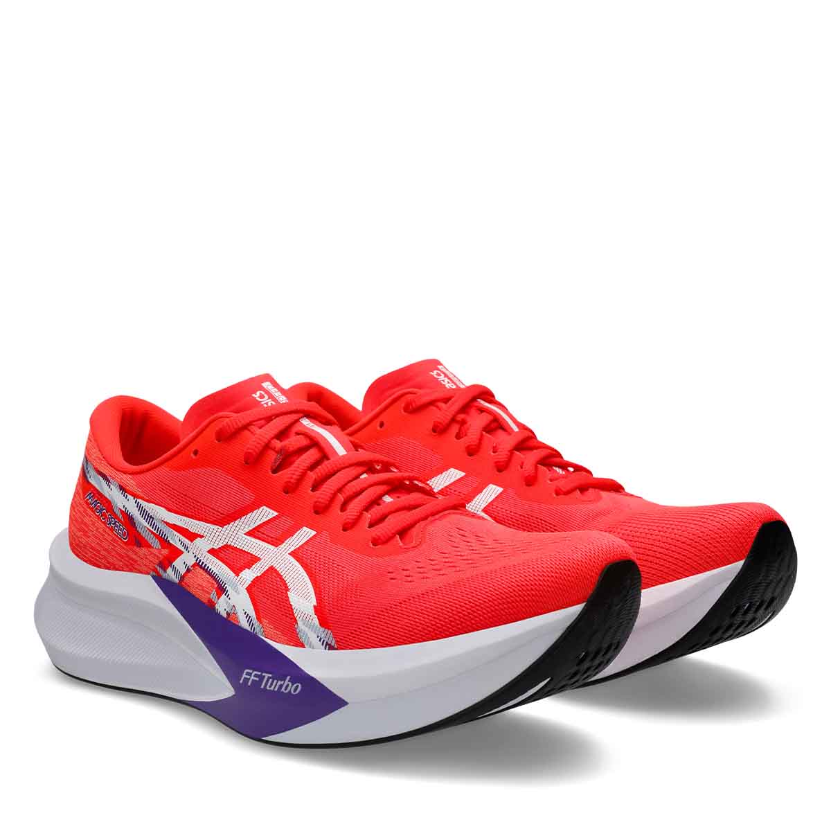 Asics Magic Speed 4 Men Flash Red White נעלי ריצה מג`יק ספיד 4 לגברים