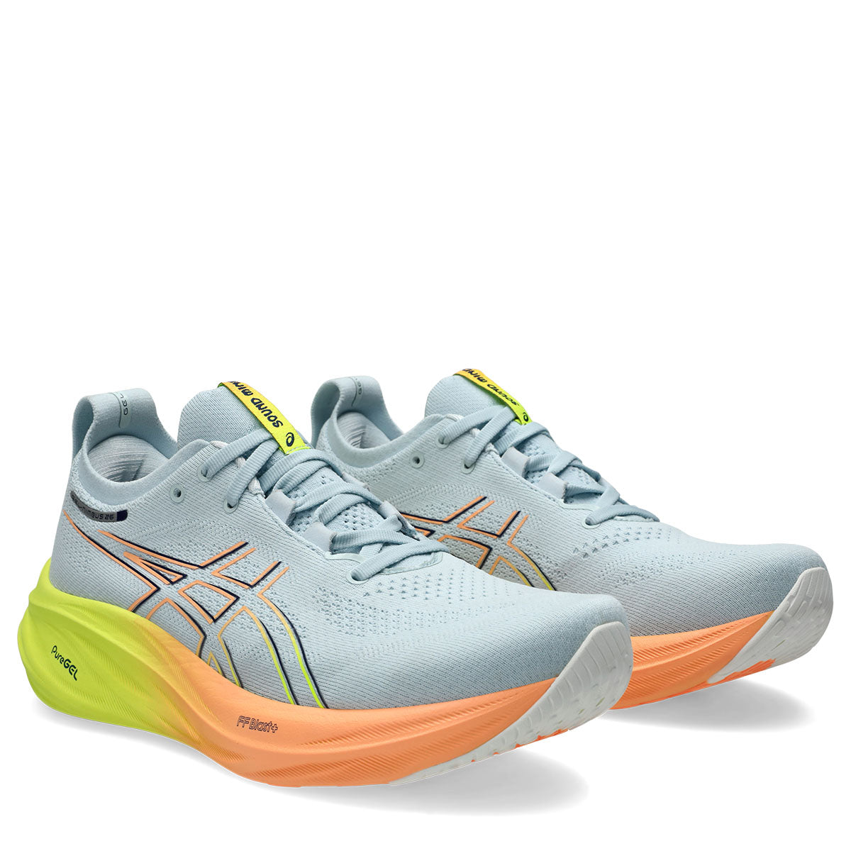 Asics Gel Nimbus 26 Paris Men Cool Grey Safety Yellow ג'ל נימבוס 26 פריז לגברים