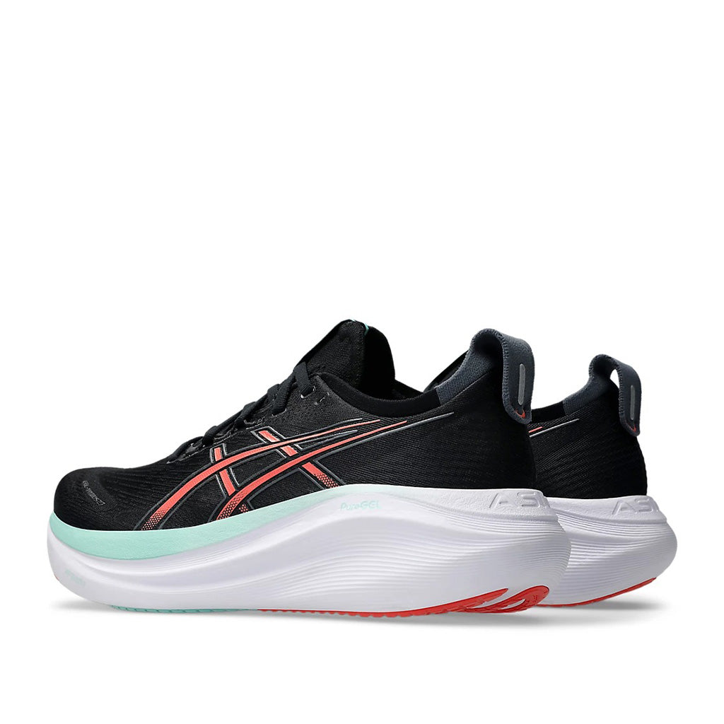 Asics Gel Nimbus 27 Men Black Coral Reef אסיקס נימבוס 27 לגברים