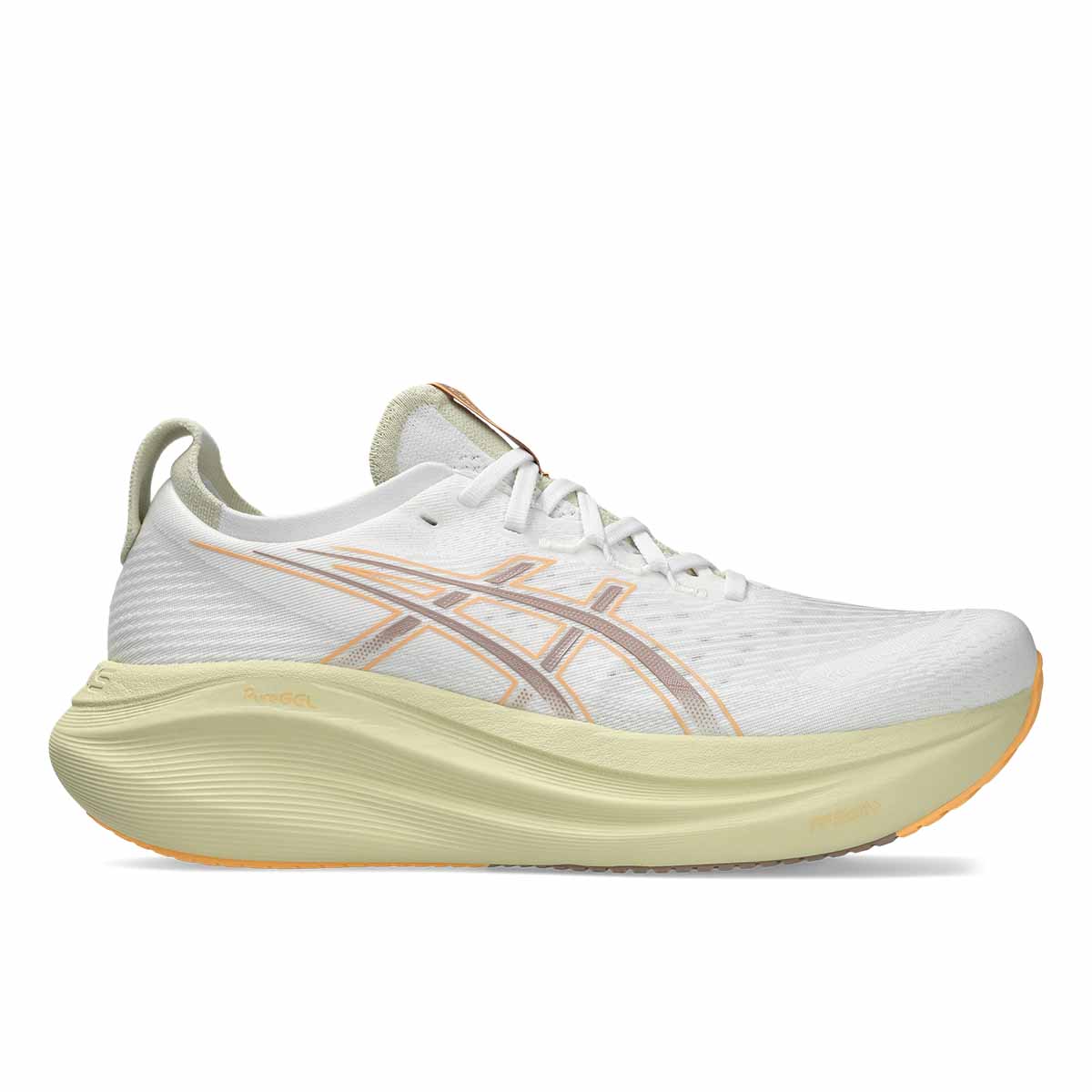 Asics Gel Nimbus 27 Men White Fawn נעלי ריצה ג`ל נימבוס 27 לגברים
