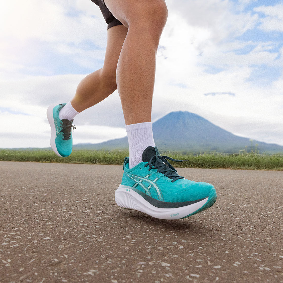 Asics Gel Nimbus 27 Men Wave Teal Saxon Green אסיקס נימבוס לגברים