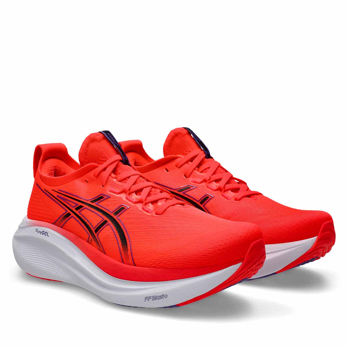 Asics Gel Nimbus 27 Men Flash Red Black נעלי ריצה ג`ל נימבוס 27 לגברים