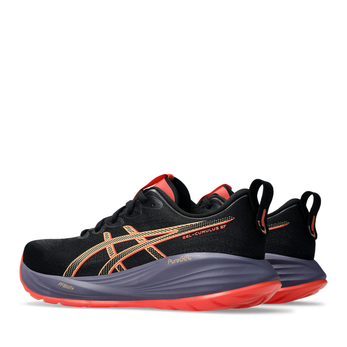 Asics Gel Cumulus 27 Men Black Coral Reef נעלי קומולוס 27 גבר