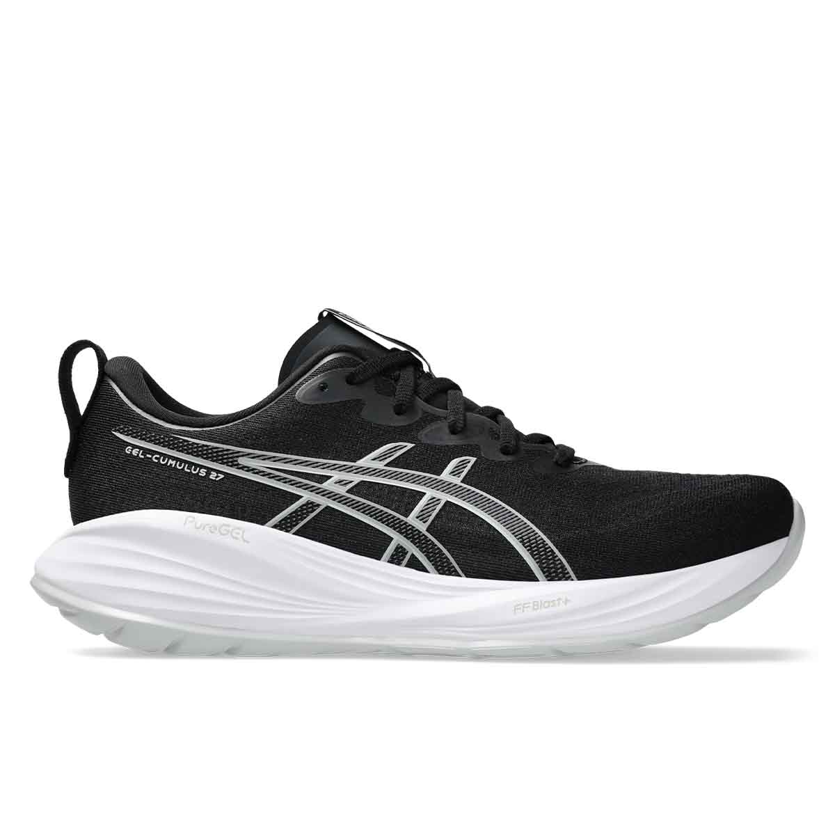 Asics Gel Cumulus 27 Men Black Concrete נעלי קומולוס 27 גבר