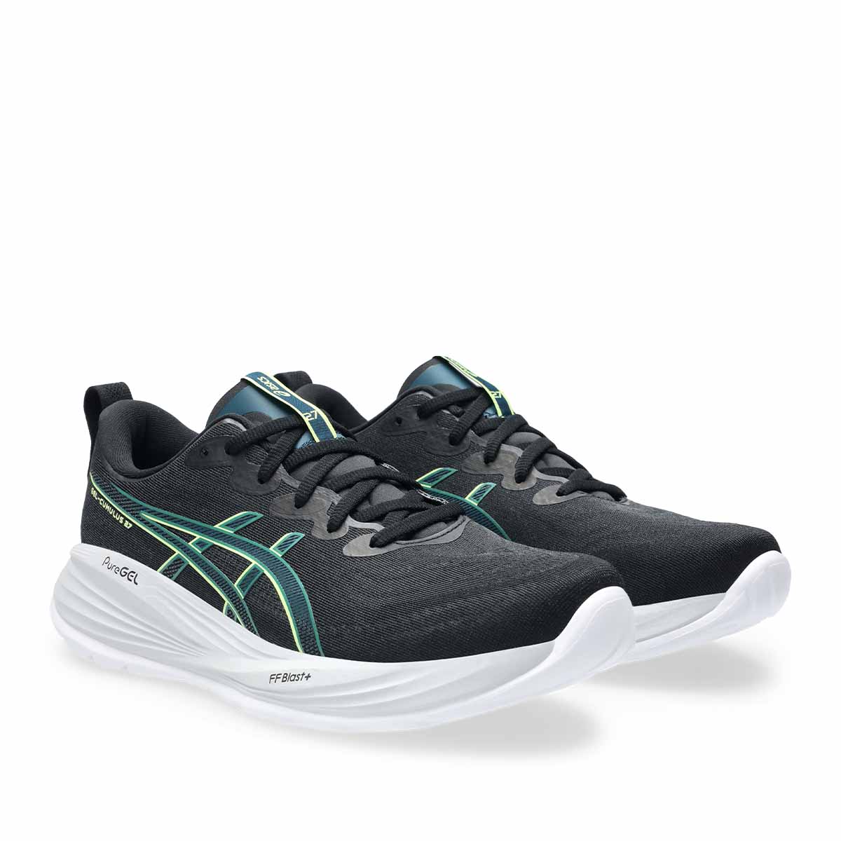 Asics Gel Cumulus 27 Men Black Lucid Yellow נעלי ריצה קומולוס 27 לגברים