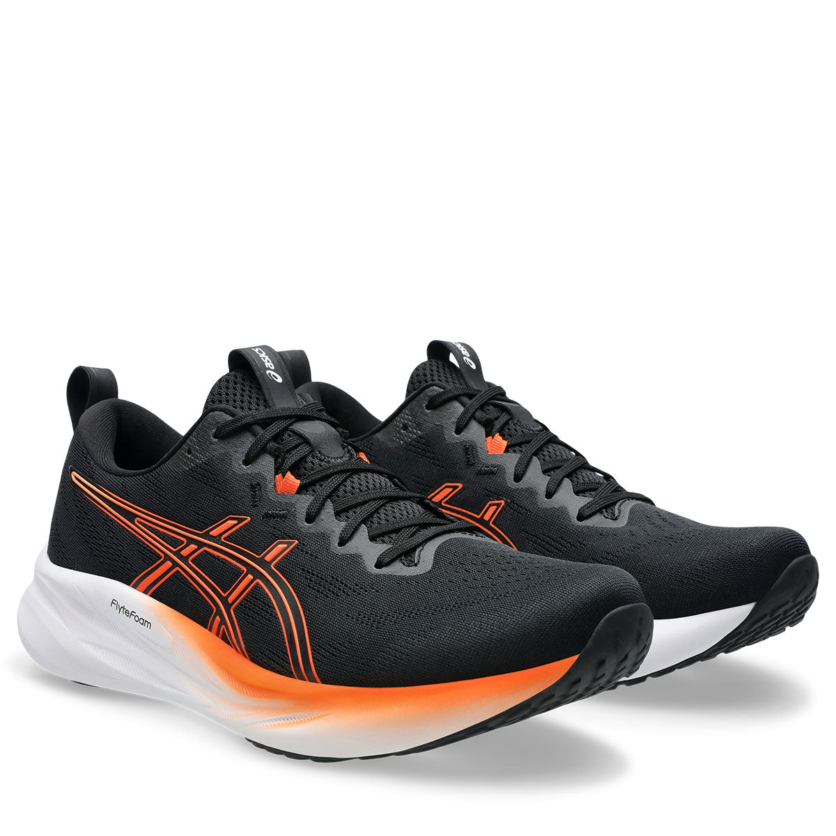 Asics Gel Pulse 16 Men Black Nova Orange נעלי ג`ל פולס 16 לגברים