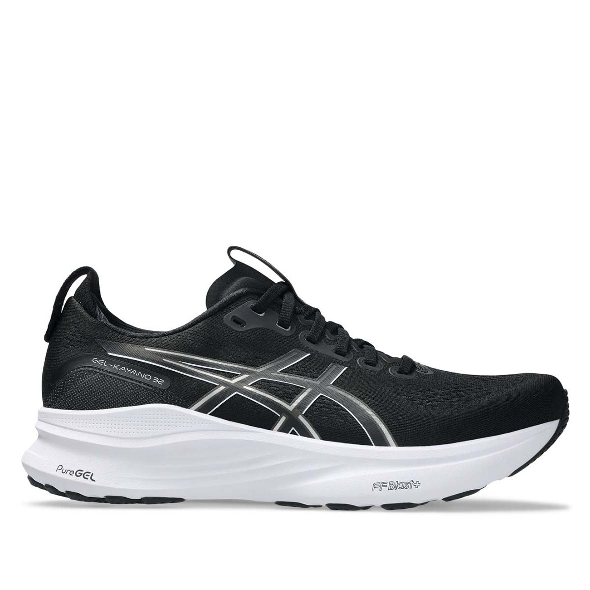 Asics Gel Kayano 32 Wide 2E Men Black White נעלי ריצה רחבות ג`ל קיאנו 32 לגברים