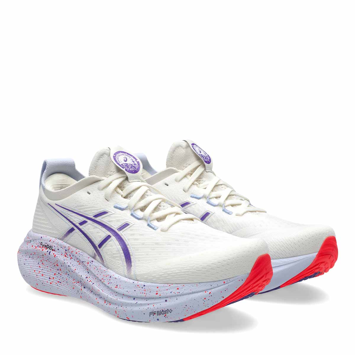 Asics Gel Nimbus 27 Tokyo Men Cream Edo Purple נעלי ריצה ג'ל נימבוס 27 טוקיו לגברים