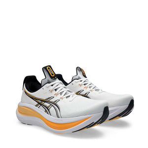 Asics Gel Nimbus 28 Men White Stadium Orange נעלי ריצה ג'ל נימבוס 28 לגברים