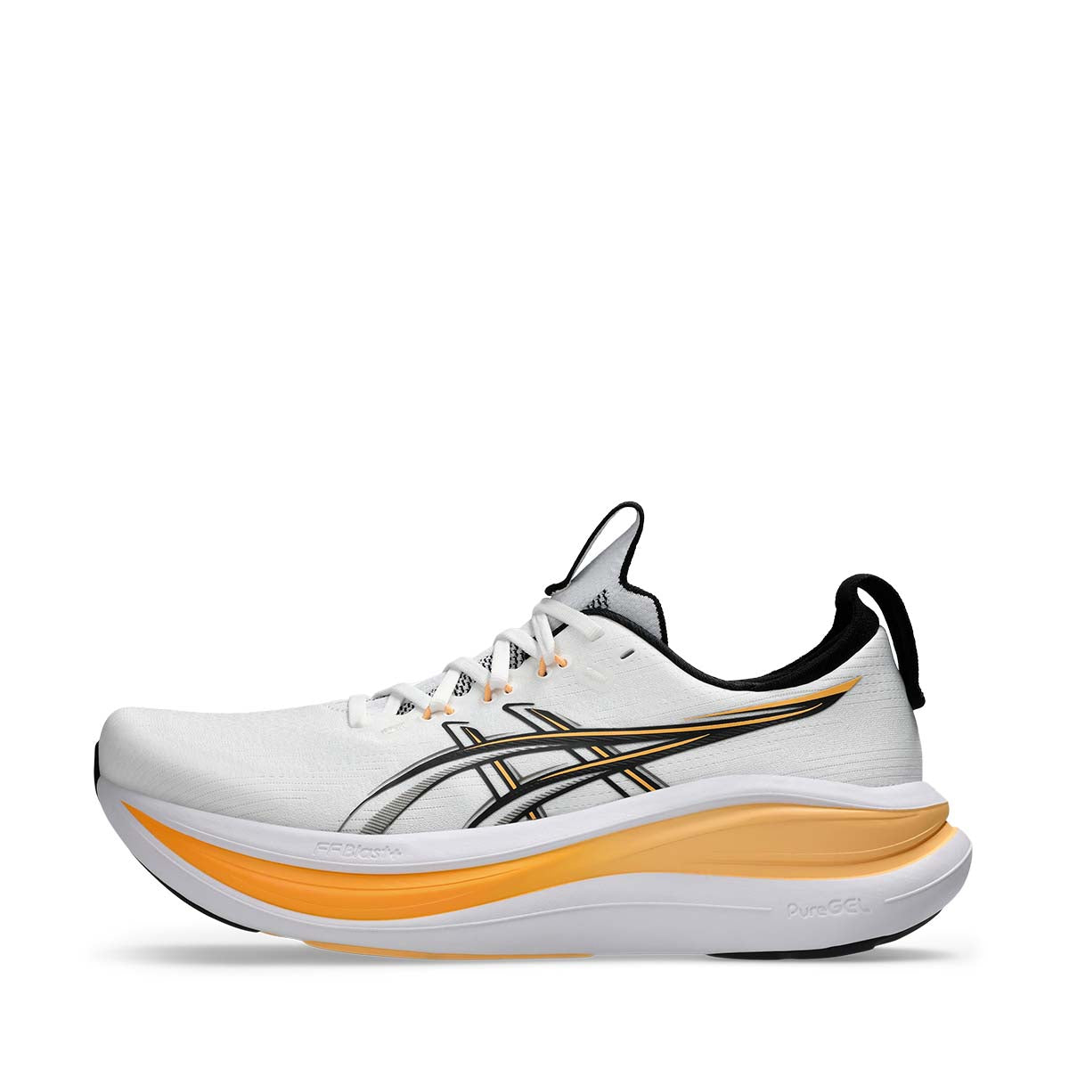Asics Gel Nimbus 28 Men White Stadium Orange נעלי ריצה ג'ל נימבוס 28 לגברים