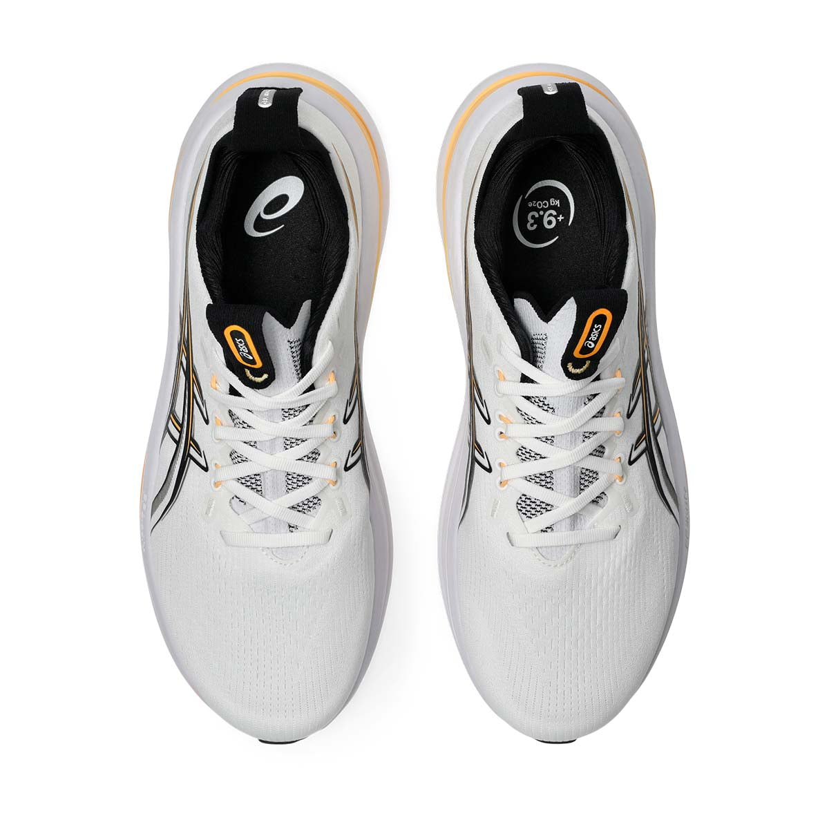Asics Gel Nimbus 28 Men White Stadium Orange נעלי ריצה ג'ל נימבוס 28 לגברים
