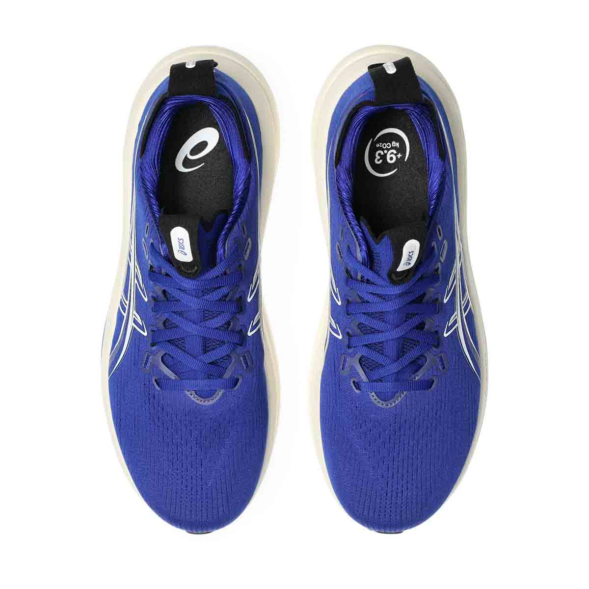 Asics Gel Nimbus 28 Men Prussian Blue Cream נעלי ריצה ג'ל נימבוס 28 לגברים