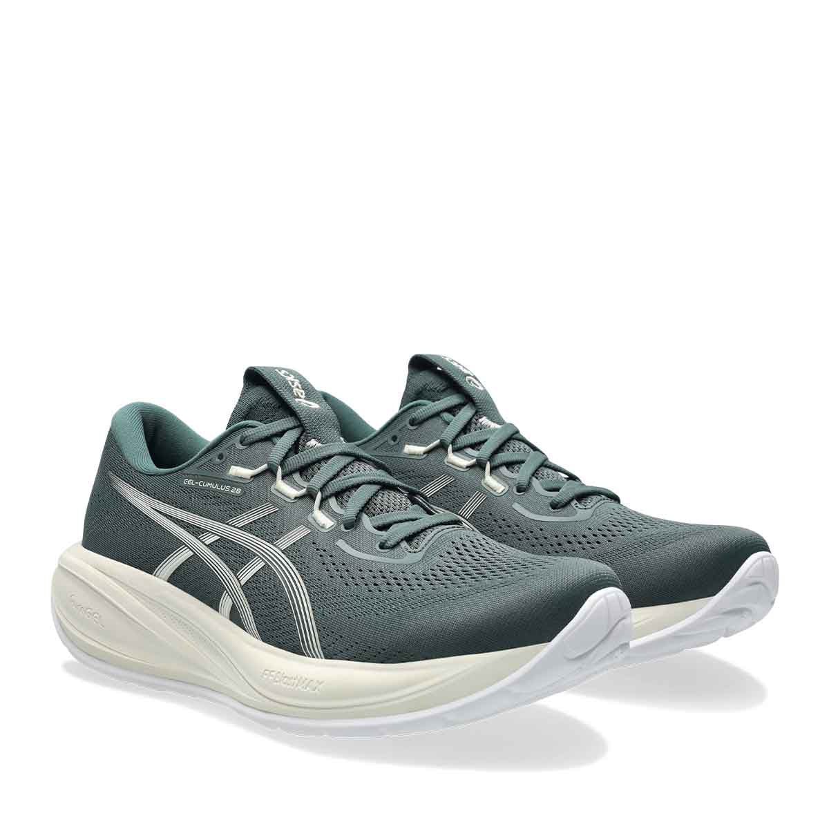 Asics Gel Cumulus 28 Men Dusty Fern Ivory נעלי ריצה ג`ל קומולוס 28 לגברים