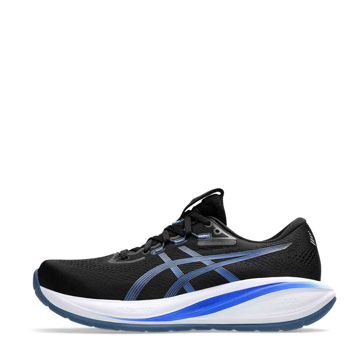 Asics Gel Cumulus 28 Men Black Neon Blue נעלי ריצה ג'ל קומולוס 28 לגברים