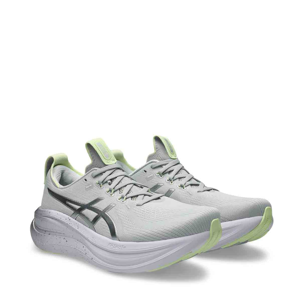 Asics Gel Nimbus 28 Men Platinum Glow Green נעלי ריצה נימבוס 28 לגברים