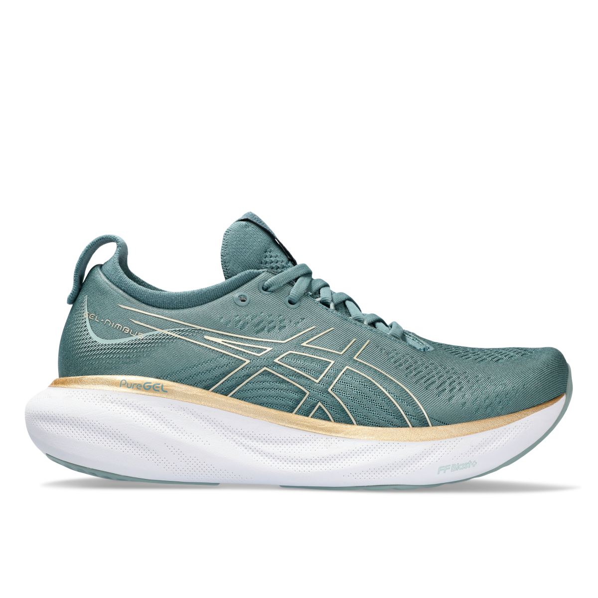 Asics Gel Nimbus 25 Women Foggy Teal Champagne ג'ל נימבוס 25 נשים