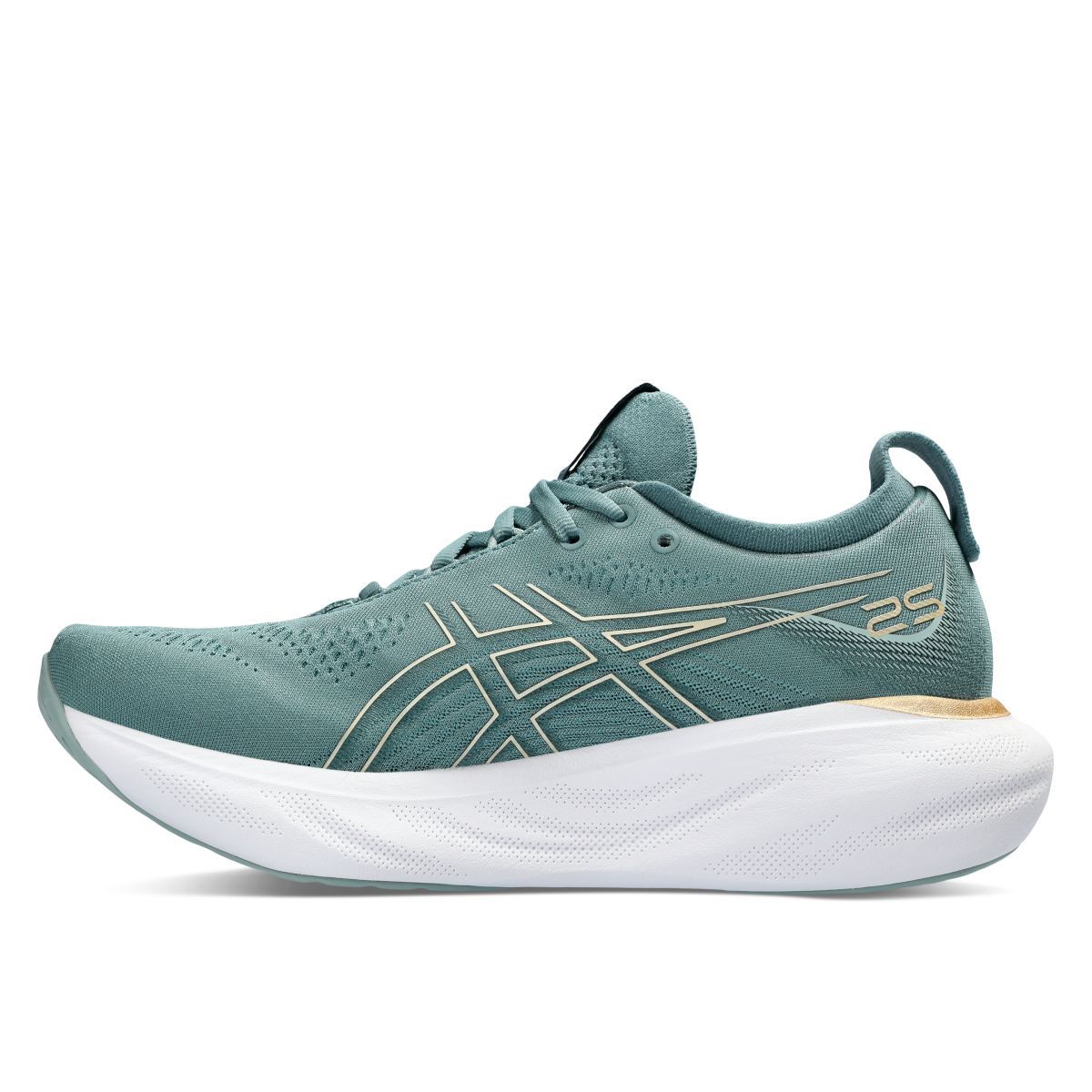 Asics Gel Nimbus 25 Women Foggy Teal Champagne ג'ל נימבוס 25 נשים